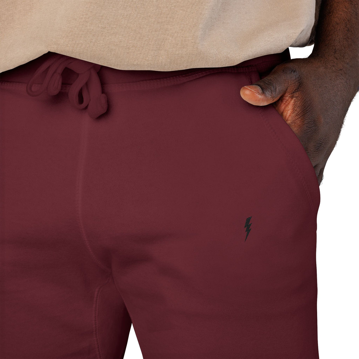 Jogging en polaire Zlash unisexe - bordeaux - logo noir