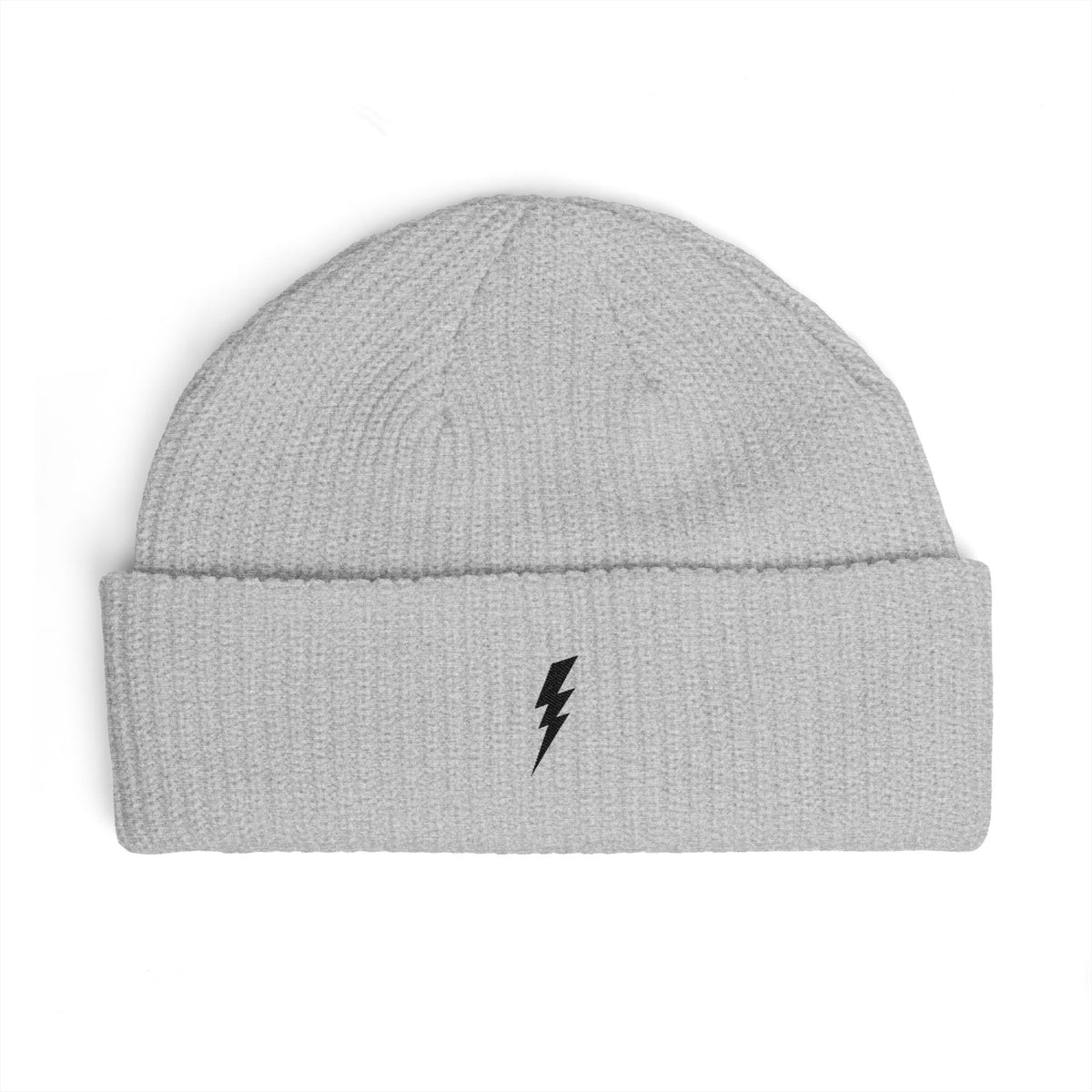 Bonnet en tricot Zlash - gris - logo noir