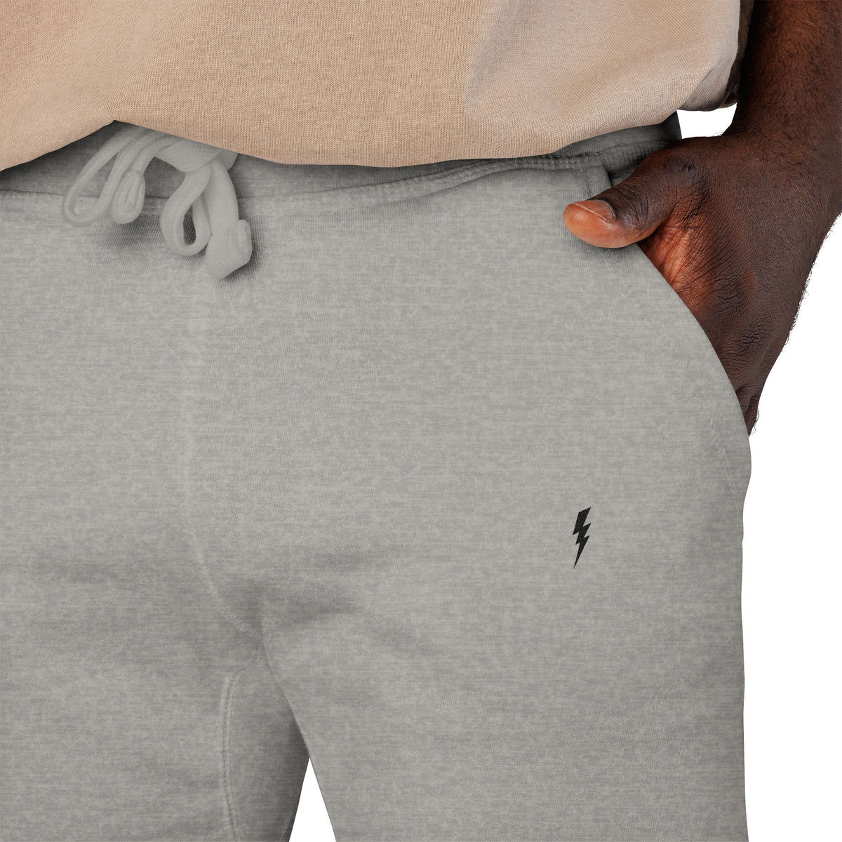 Jogging en polaire Zlash unisexe - gris - logo noir