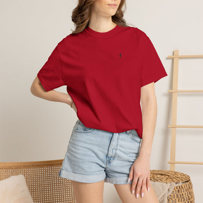 T-Shirt épais Zlash Femme - rouge - logo noir