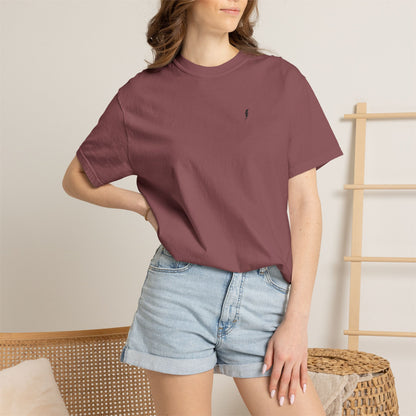 T-Shirt épais Zlash Femme - brique - logo noir