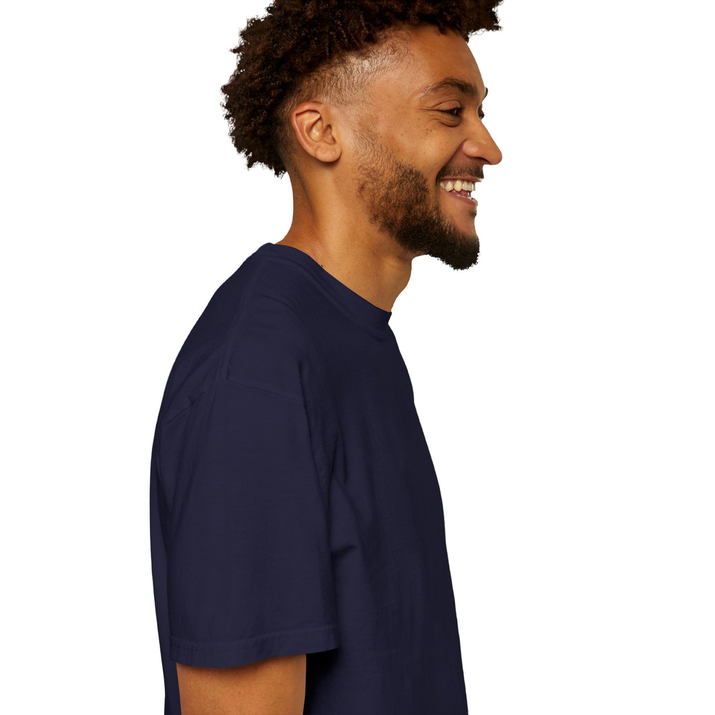 T-Shirt épais Zlash Homme - bleu marine - logo noir