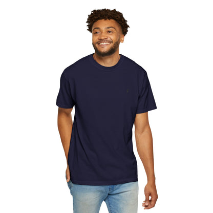 T-Shirt épais Zlash Homme - bleu marine - logo noir