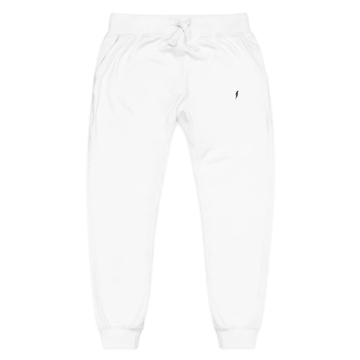 Jogging en polaire Zlash unisexe - blanc - logo noir