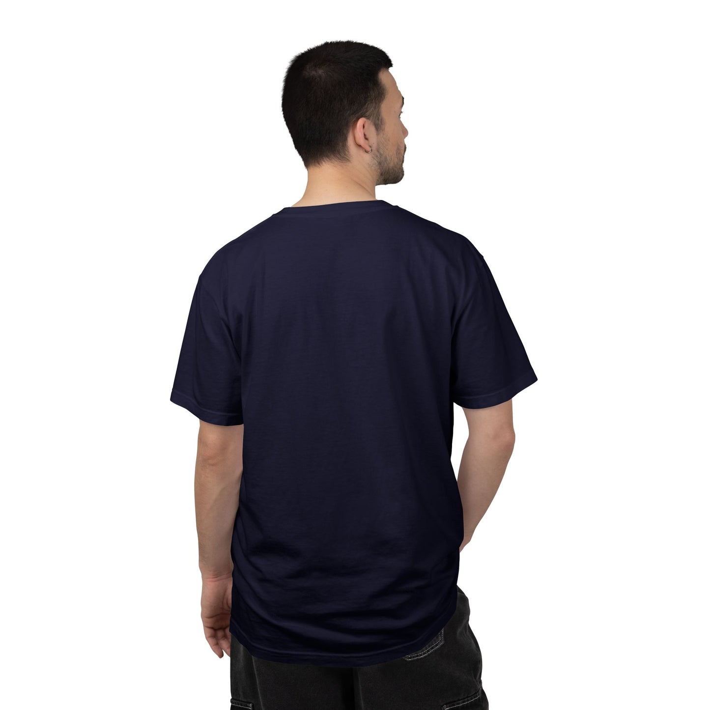 T-Shirt épais Zlash Homme - bleu marine - logo noir