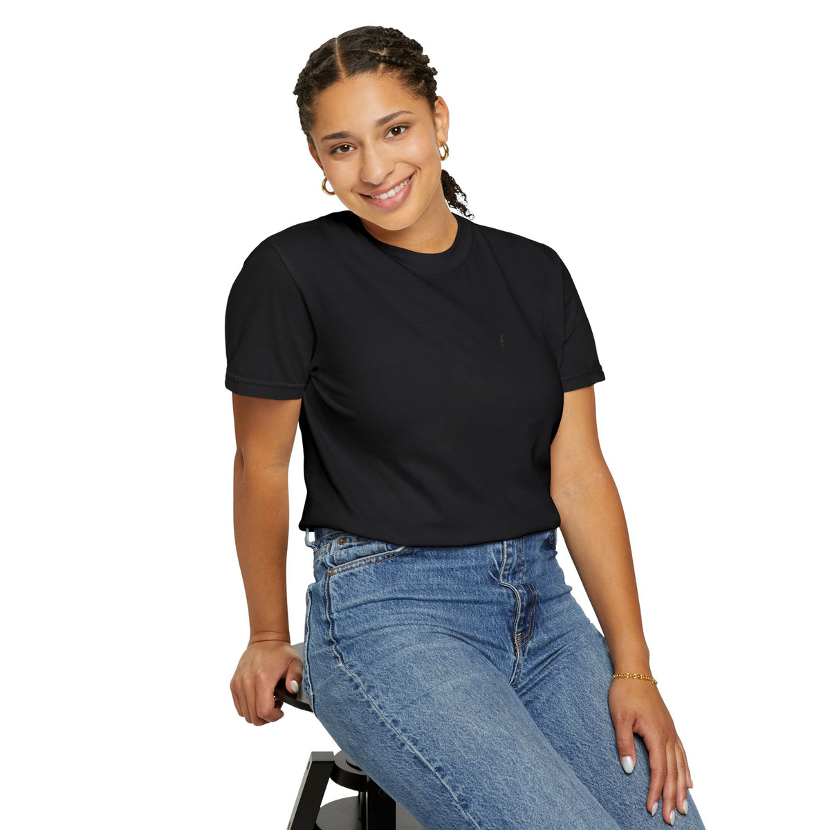 T-Shirt épais Zlash Femme - noir - logo noir