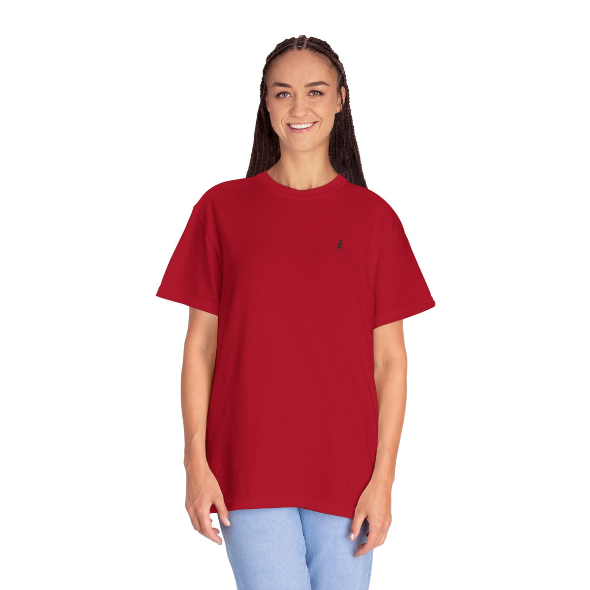 T-Shirt épais Zlash Femme - rouge - logo noir