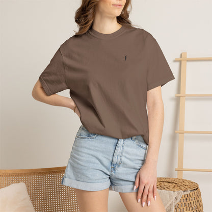 T-Shirt épais Zlash Femme - expresso - logo noir