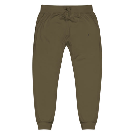 Jogging en polaire Zlash unisexe - vert militaire - logo noir