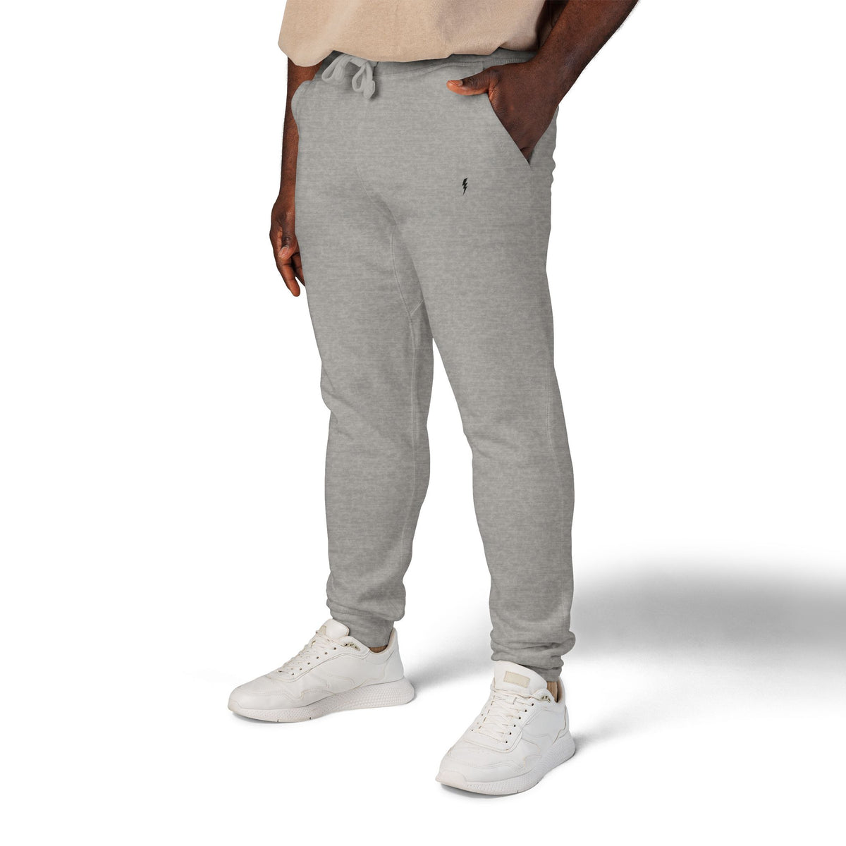 Jogging en polaire Zlash unisexe - gris - logo noir
