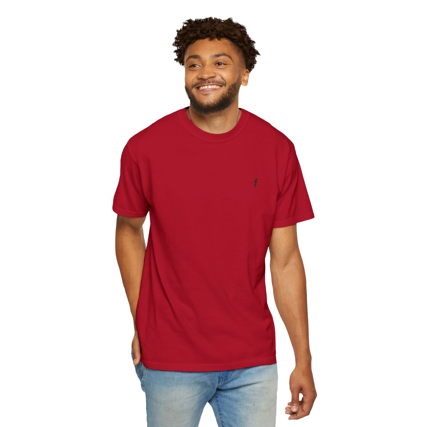 T-Shirt épais Zlash Homme - rouge - logo noir