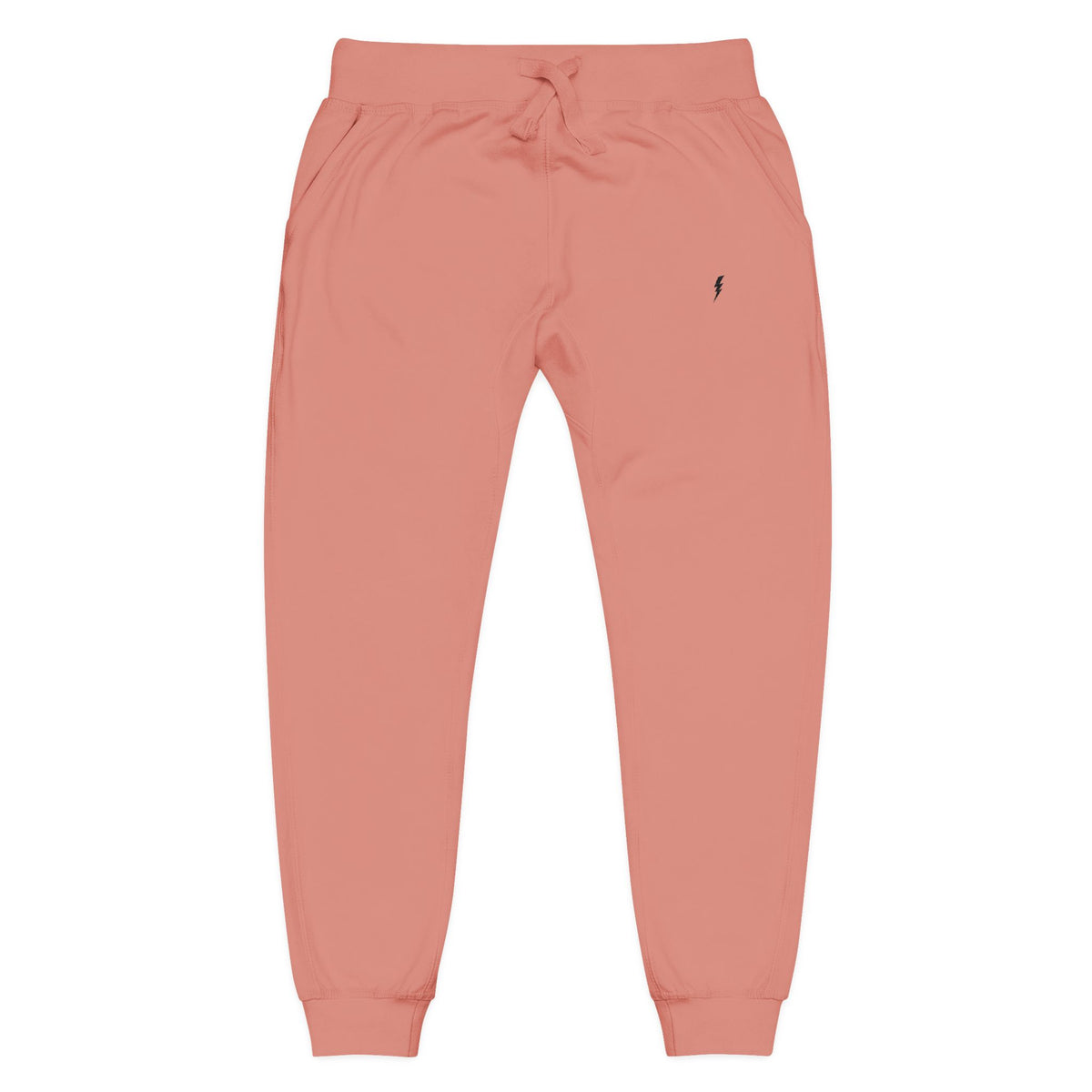 Jogging en polaire Zlash unisexe - vieux rose - logo noir