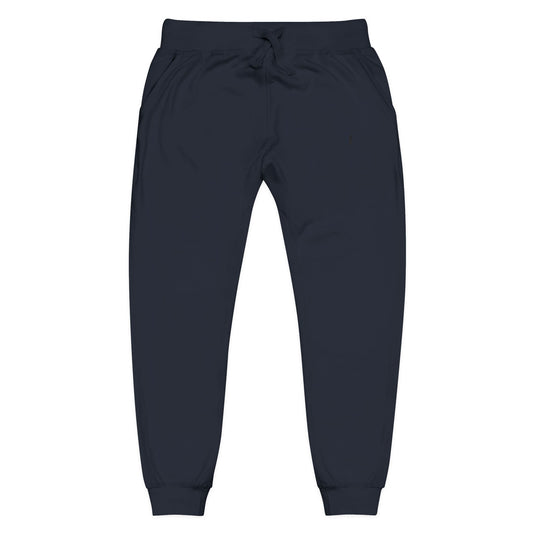Jogging en polaire Zlash unisexe - bleu marine - logo noir