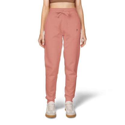 Jogging en polaire Zlash unisexe - vieux rose - logo noir