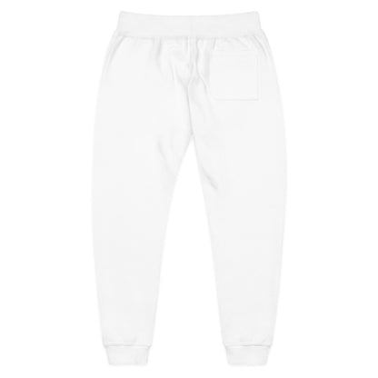Jogging en polaire Zlash unisexe - blanc - logo noir