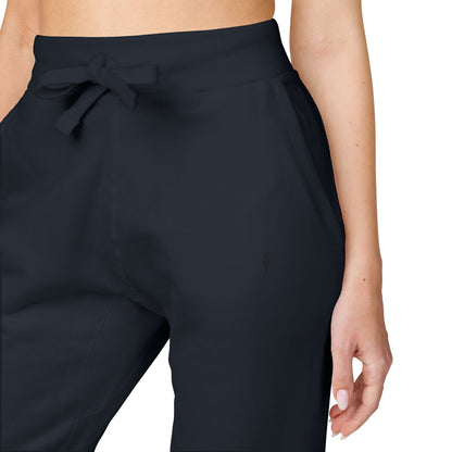 Jogging en polaire Zlash unisexe - bleu marine - logo noir