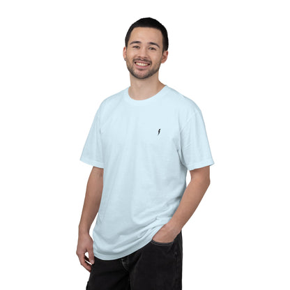 T-Shirt épais Zlash Homme - bleu doux - logo noir