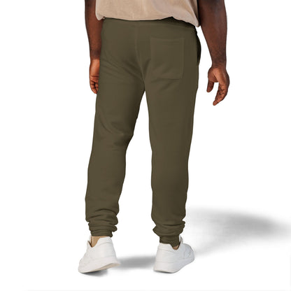 Jogging en polaire Zlash unisexe - vert militaire - logo noir