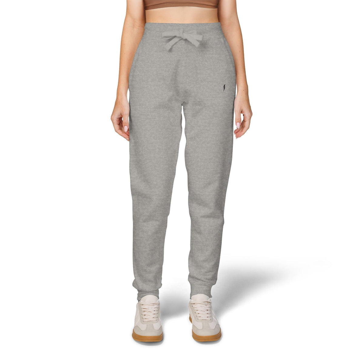 Jogging en polaire Zlash unisexe - gris - logo noir