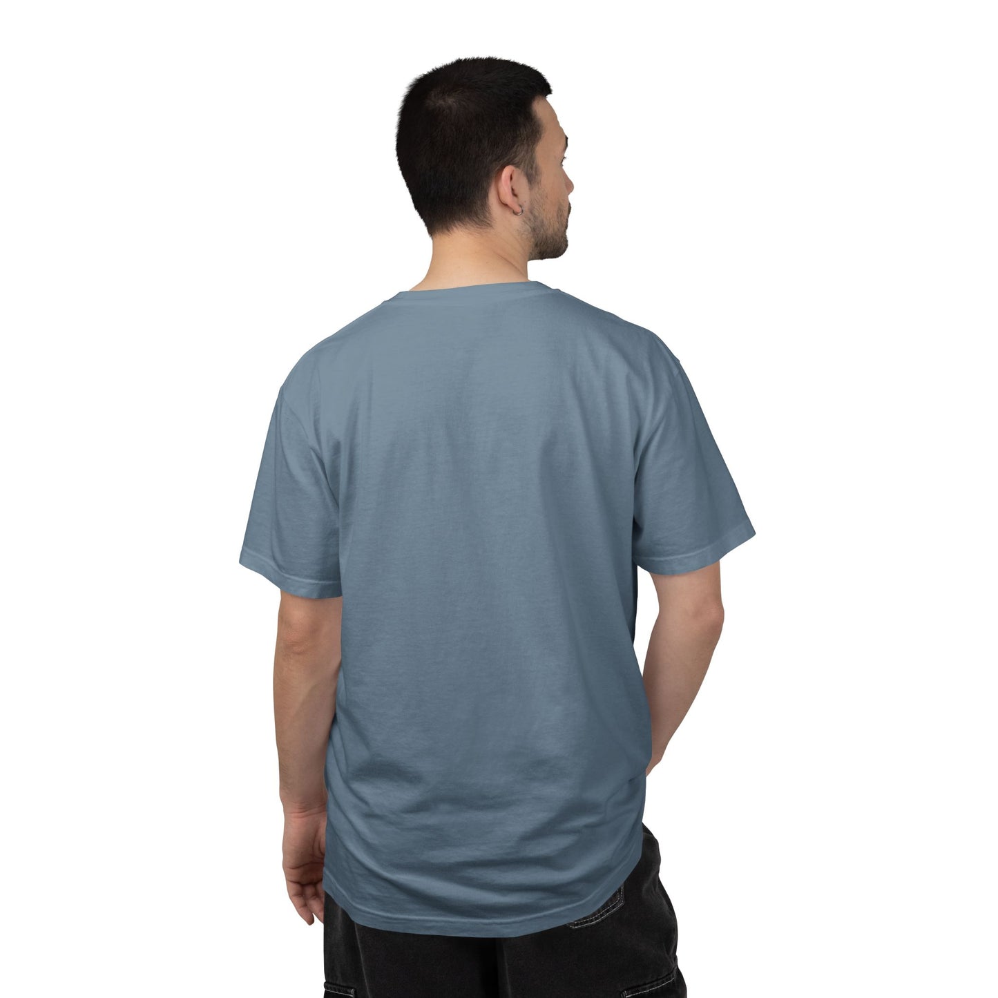 T-Shirt épais Zlash Homme - bleu glacier - logo noir