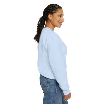 Sweat-shirt à col rond Zlash unisexe - bleu clair - logo noir