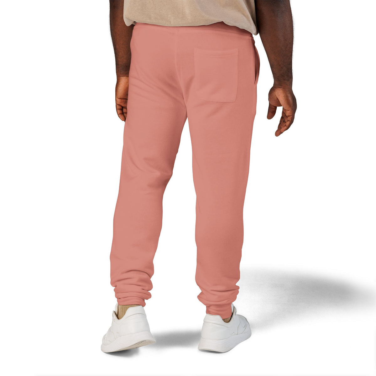 Jogging en polaire Zlash unisexe - vieux rose - logo noir