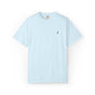 T-Shirt épais Zlash Homme - bleu doux - logo noir
