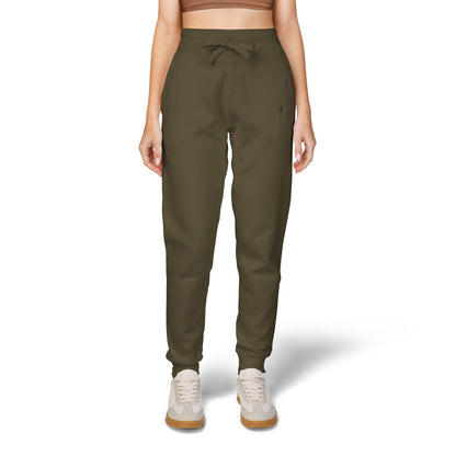 Jogging en polaire Zlash unisexe - vert militaire - logo noir