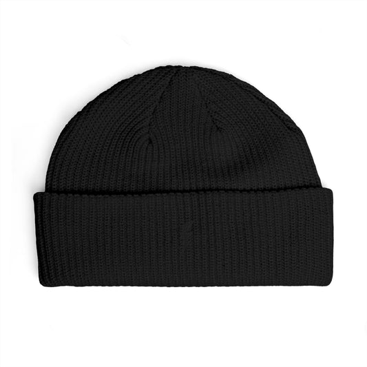 Bonnet en tricot Zlash - noir - logo noir