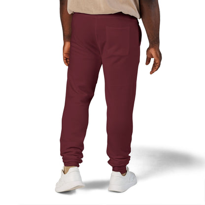 Jogging en polaire Zlash unisexe - bordeaux - logo noir