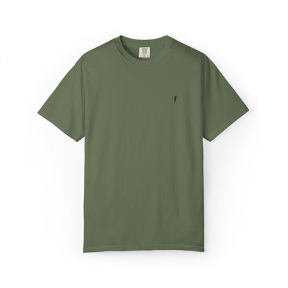 T-Shirt épais Zlash Homme - vert sauge - logo noir