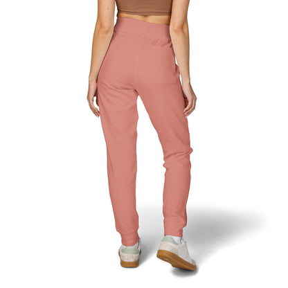 Jogging en polaire Zlash unisexe - vieux rose - logo noir