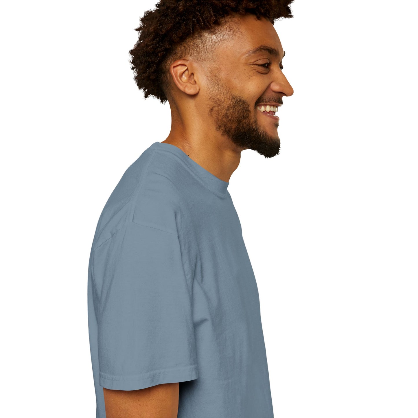 T-Shirt épais Zlash Homme - bleu glacier - logo noir