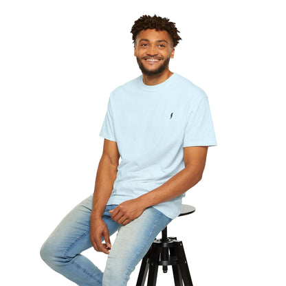 T-Shirt épais Zlash Homme - bleu doux - logo noir