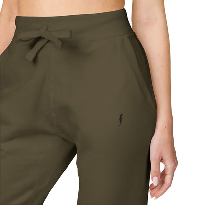 Jogging en polaire Zlash unisexe - vert militaire - logo noir
