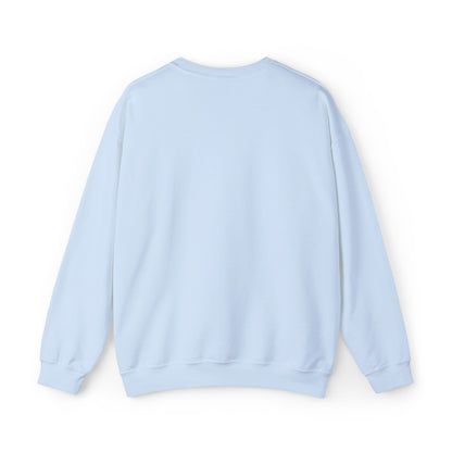 Sweat-shirt à col rond Zlash unisexe - bleu clair - logo noir