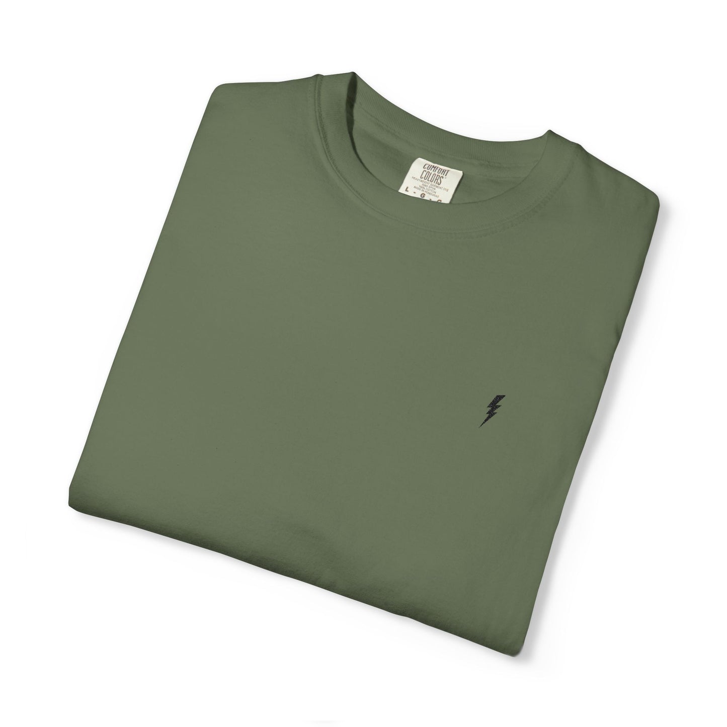 T-Shirt épais Zlash Homme - vert sauge - logo noir