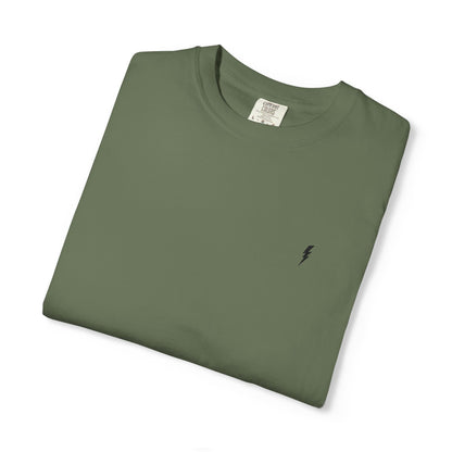 T-Shirt épais Zlash Homme - vert sauge - logo noir