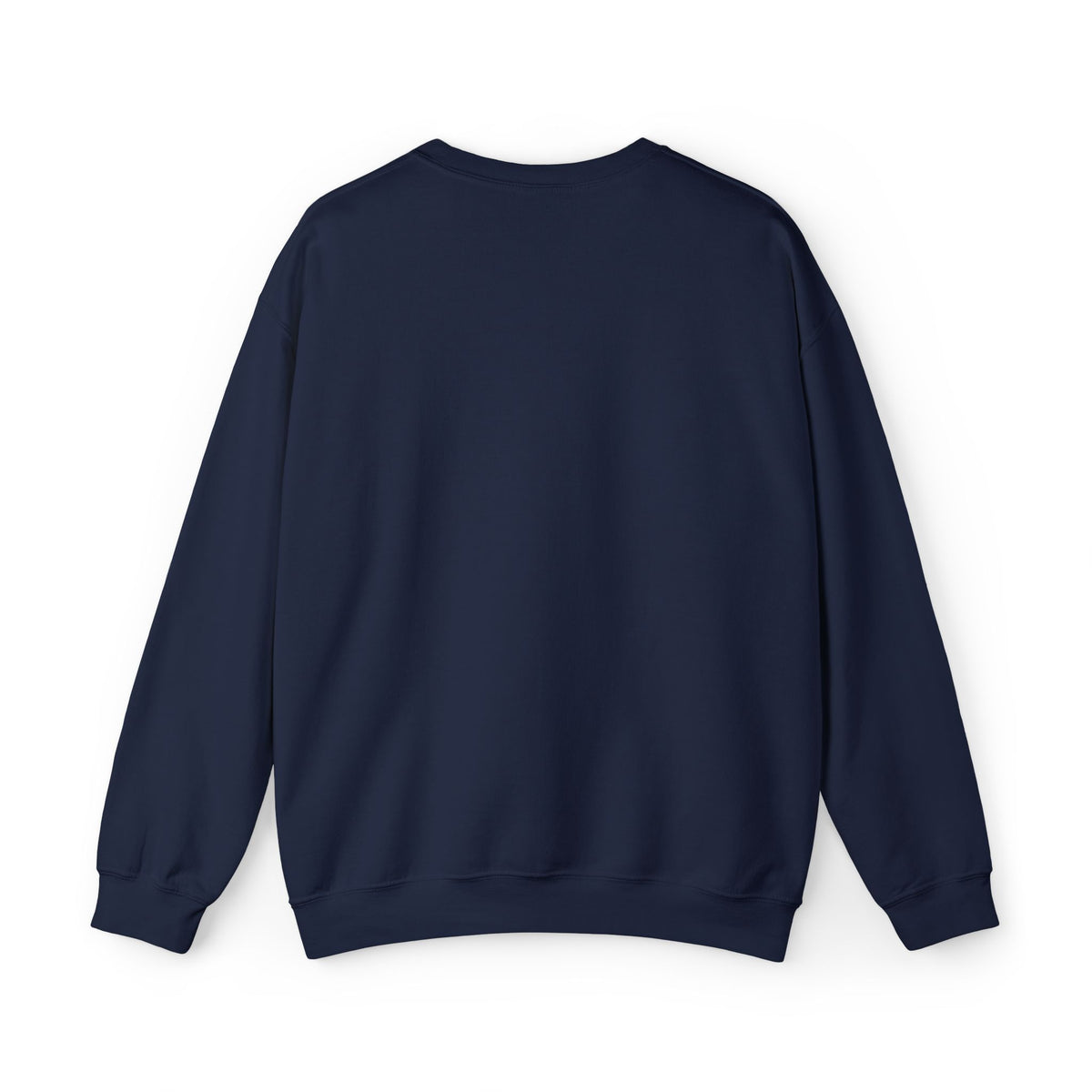 Sweat-shirt à col rond Zlash unisexe - bleu marine - logo noir