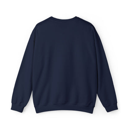 Sweat-shirt à col rond Zlash unisexe - bleu marine - logo noir