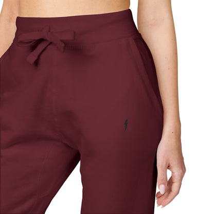 Jogging en polaire Zlash unisexe - bordeaux - logo noir
