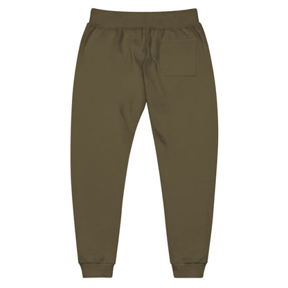 Jogging en polaire Zlash unisexe - vert militaire - logo noir