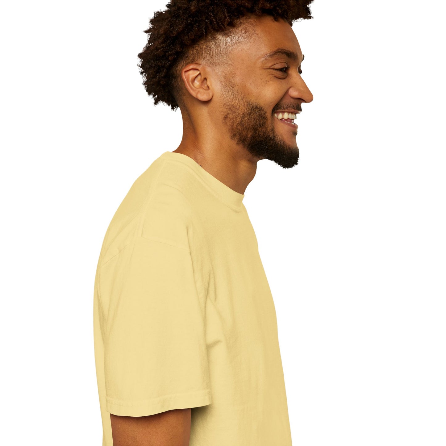 T-Shirt épais Zlash Homme - jaune beurre - logo noir