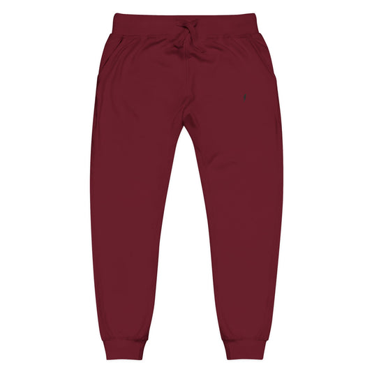 Jogging en polaire Zlash unisexe - bordeaux - logo noir