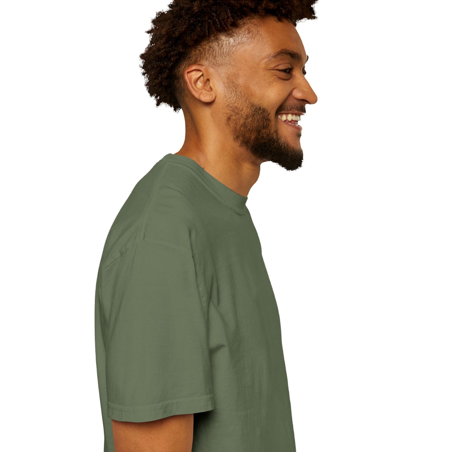 T-Shirt épais Zlash Homme - vert sauge - logo noir