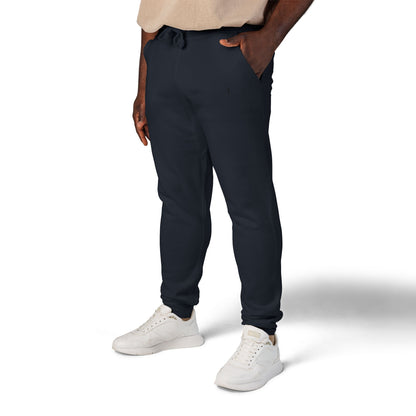 Jogging en polaire Zlash unisexe - bleu marine - logo noir