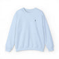 Sweat-shirt à col rond Zlash unisexe - bleu clair - logo noir