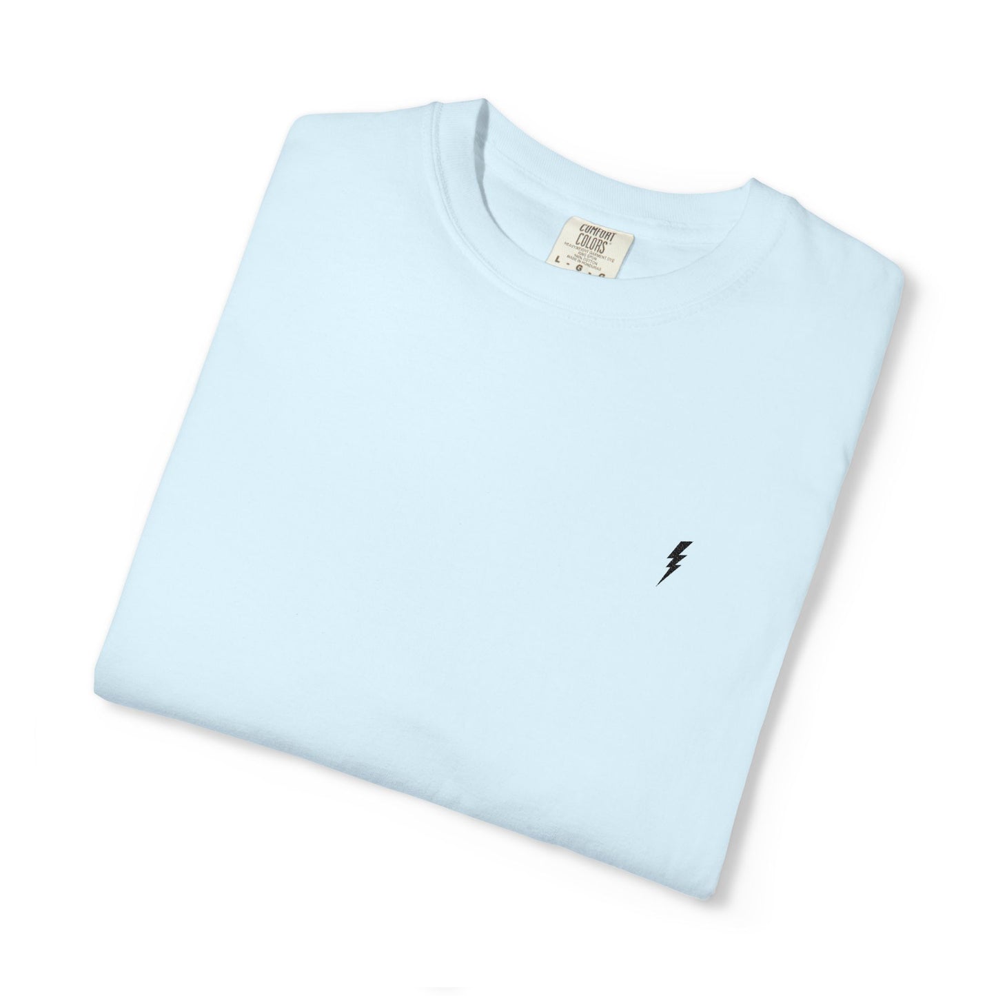T-Shirt épais Zlash Homme - bleu doux - logo noir