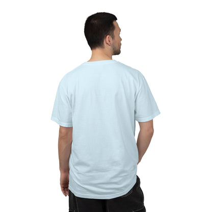 T-Shirt épais Zlash Homme - bleu doux - logo noir