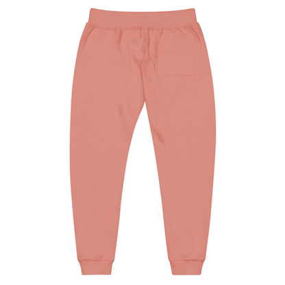 Jogging en polaire Zlash unisexe - vieux rose - logo noir